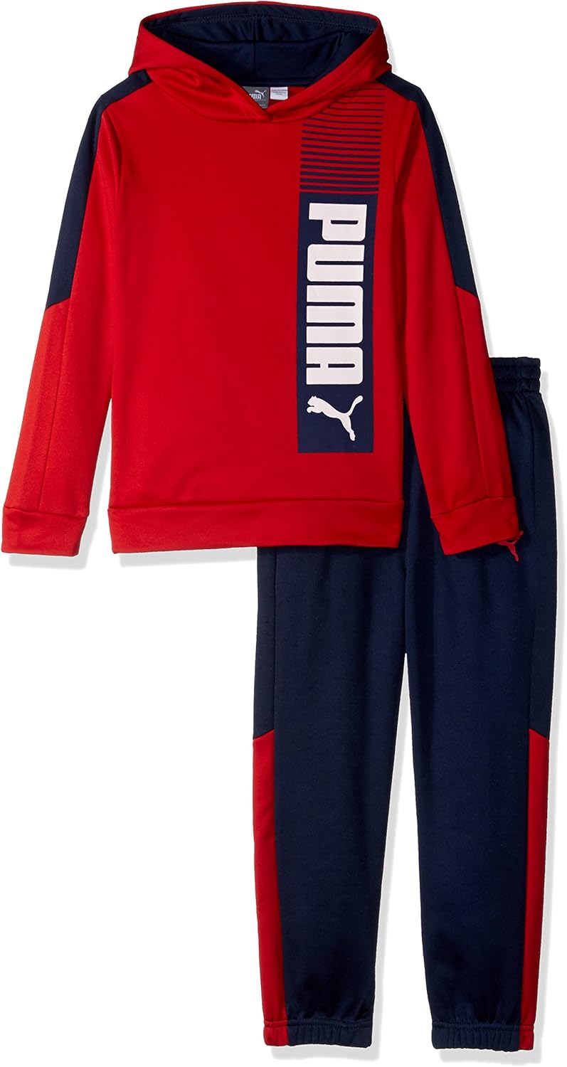 puma 男童抓绒连帽衫套装 【puma 彪马】 服饰箱包 - 亚马逊中国-海外